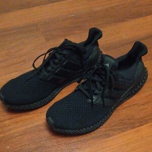 Adidas Ultra4D Triple Black Running Sneakers Mens Size 13